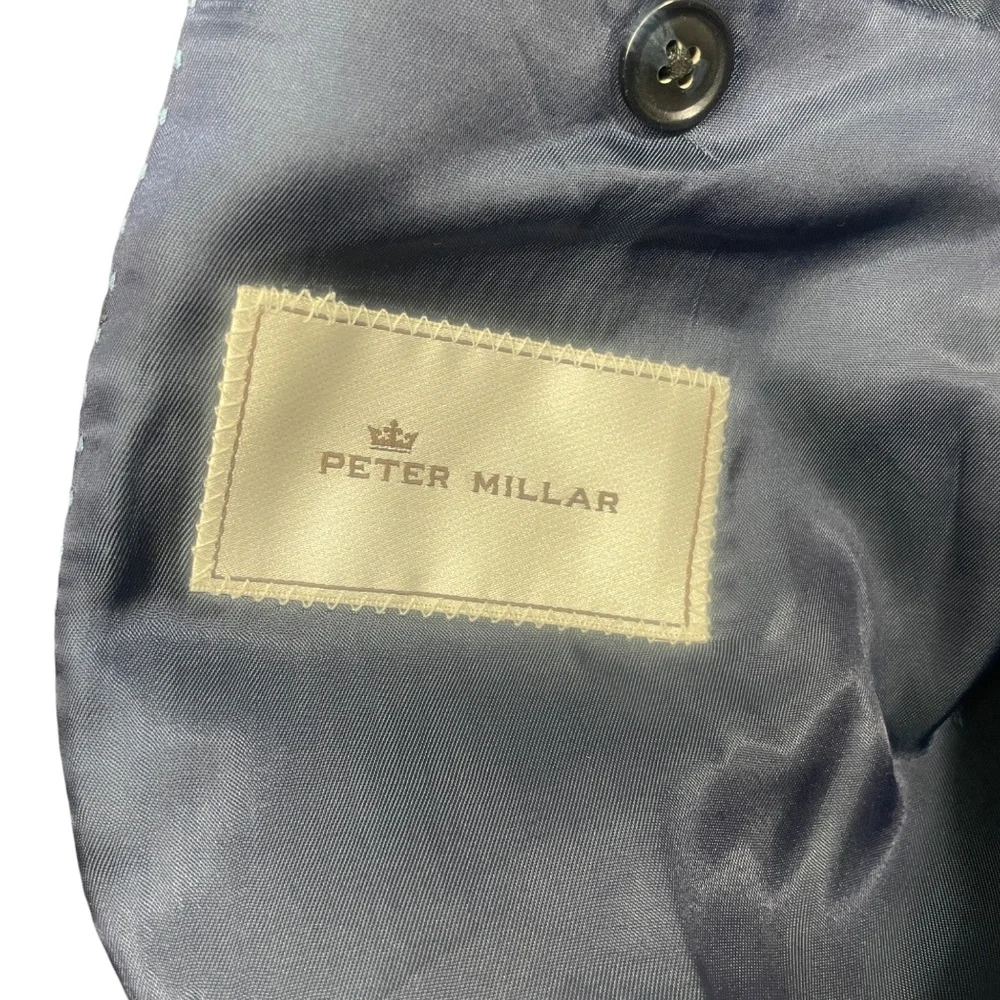 Peter Millar Pants Jacket Suit 44T Pure‎ Virgin Wool  Grey Blazer Trousers